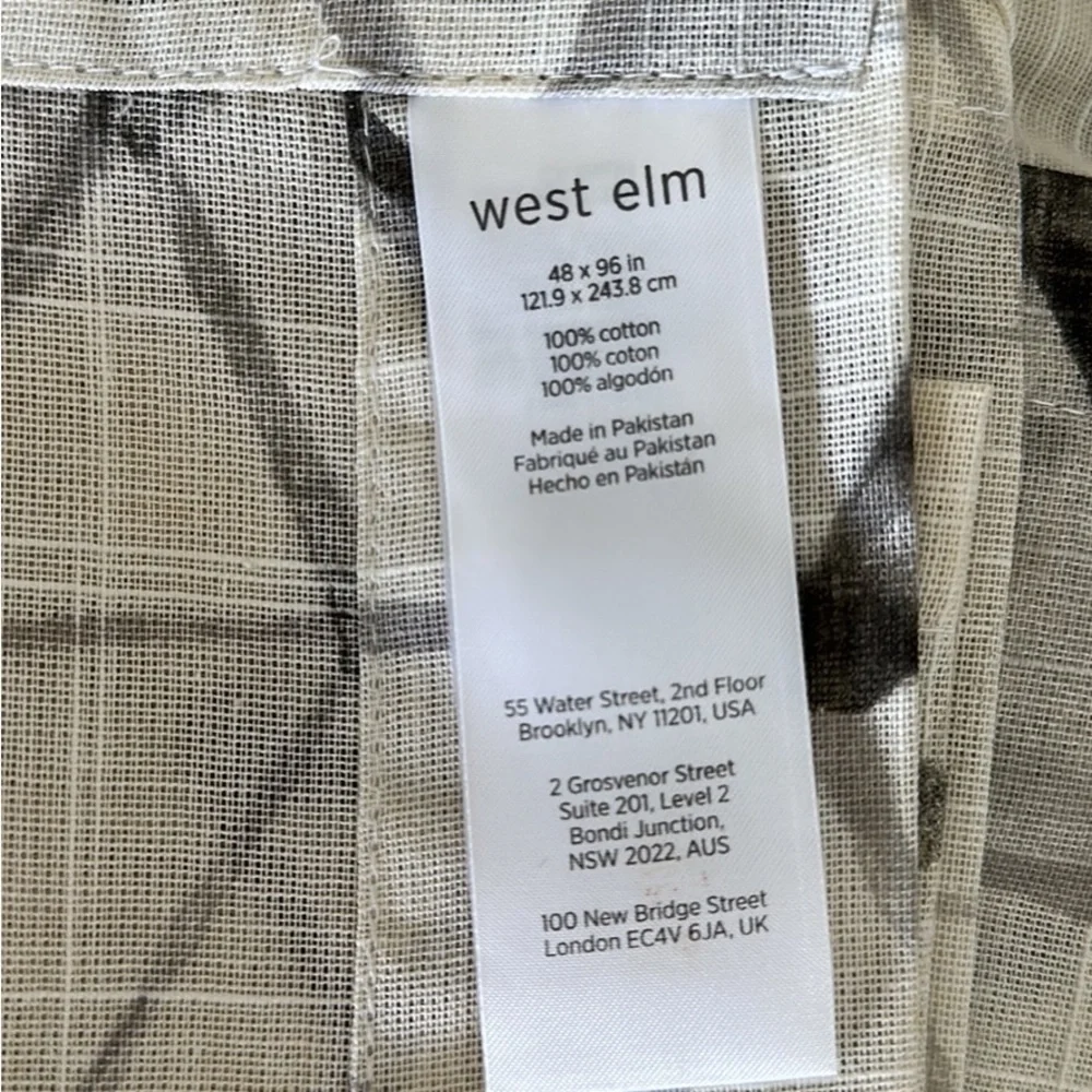 West Elm Sheer Curtains 96”